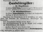 Handelsregistereintrag vom 9. September 1915